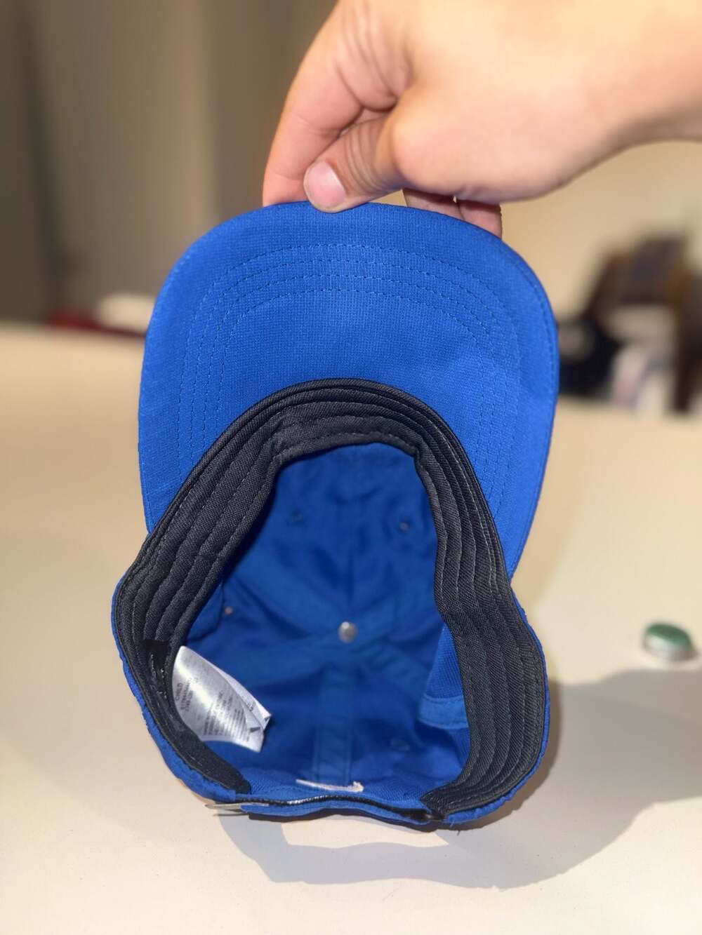 Nike Kids Dri-FIT Adjustable Swoosh Hat Blue Child Size - Picture 5 of 6